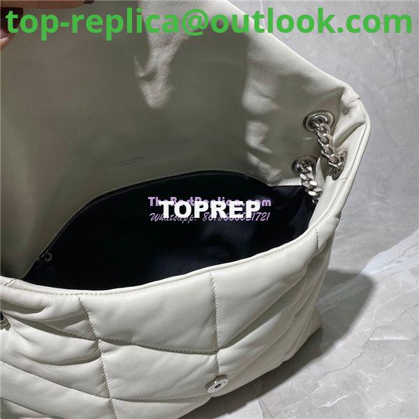 Replica Yves Saint Laurent YSL Loulou Puffer Medium Bag In Quilted Lambskin 5774751 White 7 Replica Yves Saint Laurent YSL Loulou Puffer Medium Bag In Quilted Lambskin 5774751 White 7