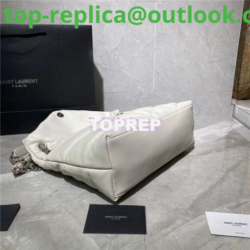 Replica Yves Saint Laurent YSL Loulou Puffer Medium Bag In Quilted Lambskin 5774751 White 12