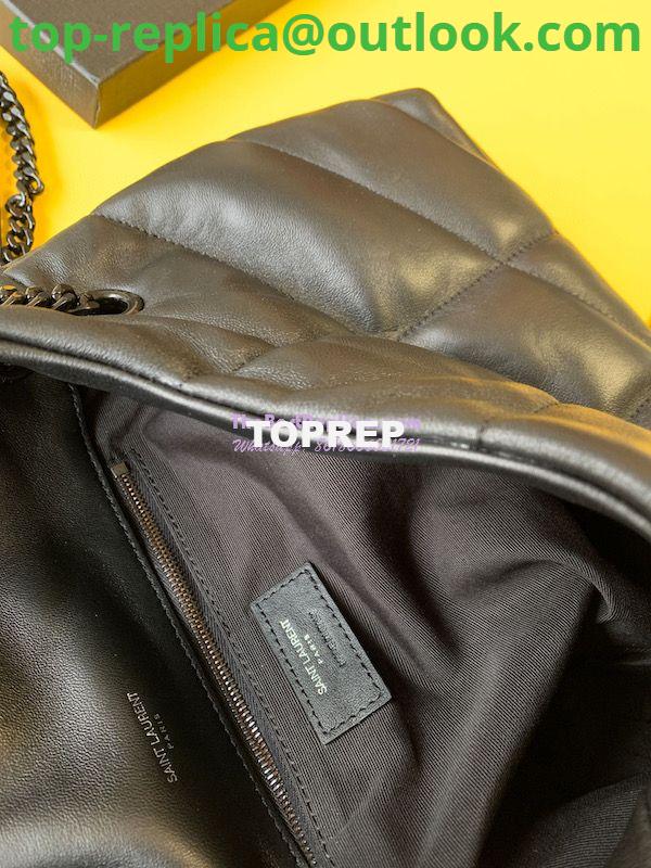 Replica Yves Saint Laurent YSL Loulou Puffer Small Bag In Quilted Lambskin 577476 All Black 7 Replica Yves Saint Laurent YSL Loulou Puffer Small Bag In Quilted Lambskin 577476 All Black 7