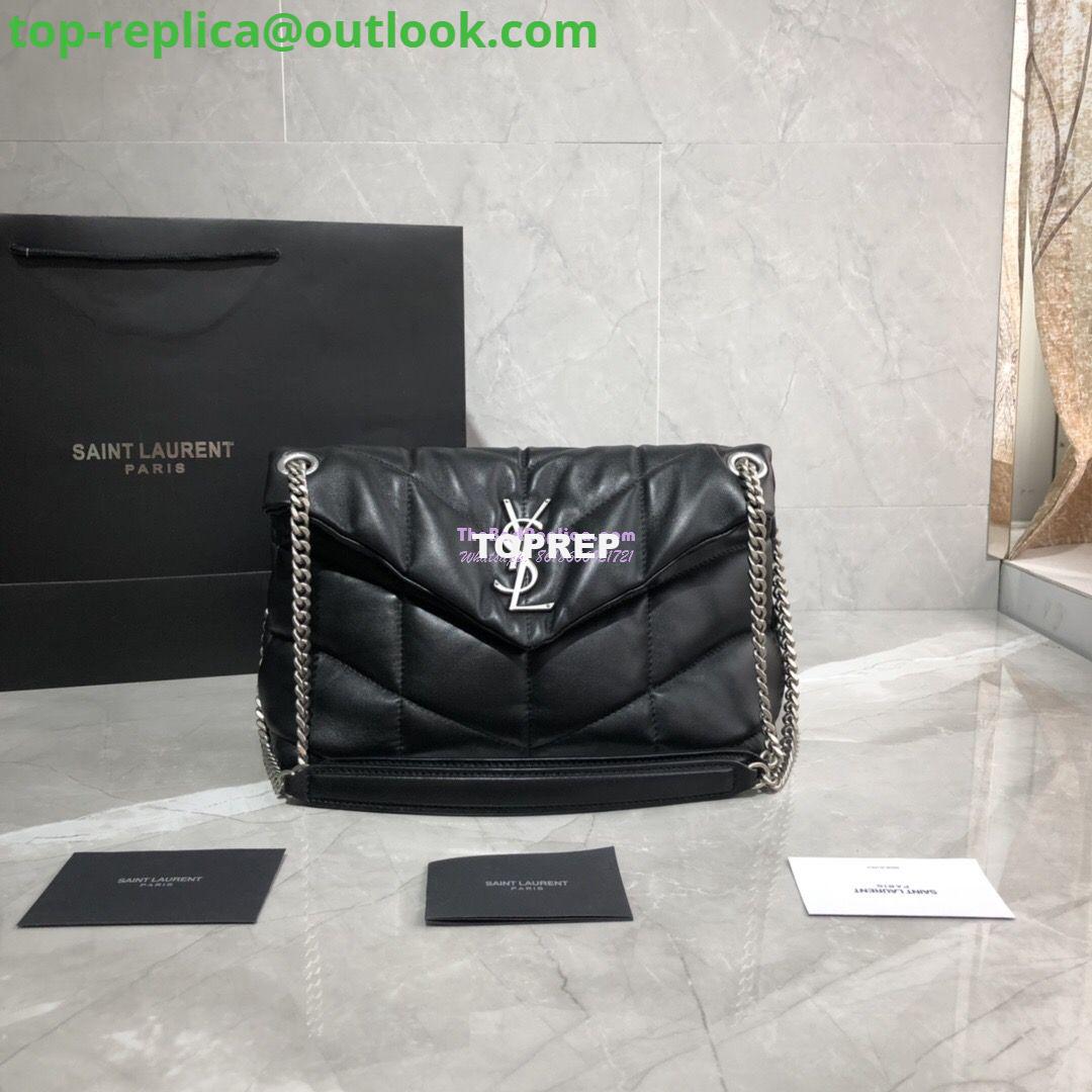 Replica Yves Saint Laurent YSL Loulou Puffer Small Bag In Quilted Lambskin 577476 Black 2 Replica Yves Saint Laurent YSL Loulou Puffer Small Bag In Quilted Lambskin 577476 Black 2