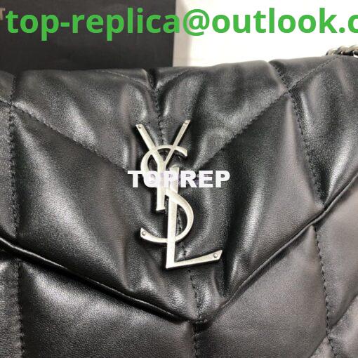 Replica Yves Saint Laurent YSL Loulou Puffer Small Bag In Quilted Lambskin 577476 Black 3