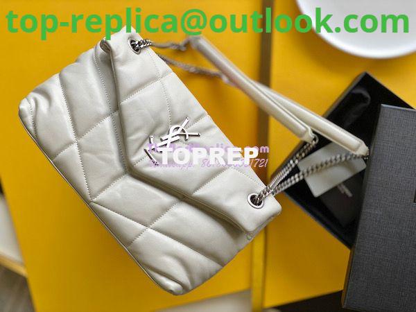 Replica Yves Saint Laurent YSL Loulou Puffer Small Bag In Quilted Lambskin 577476 White Replica Yves Saint Laurent YSL Loulou Puffer Small Bag In Quilted Lambskin 577476 White