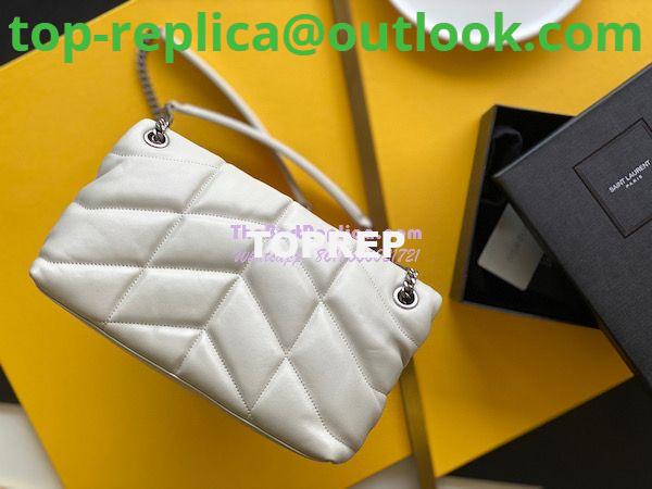 Replica Yves Saint Laurent YSL Loulou Puffer Small Bag In Quilted Lambskin 577476 White 2 Replica Yves Saint Laurent YSL Loulou Puffer Small Bag In Quilted Lambskin 577476 White 2