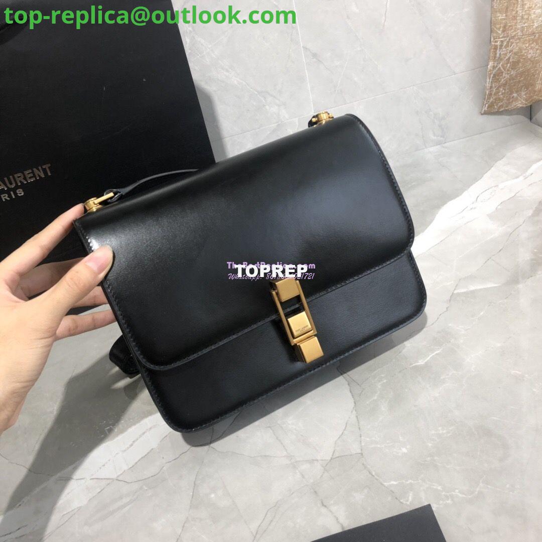 Replica Yves Saint Laurent YSL Carre Satchel In Smooth Leather 585060 Black 2 Replica Yves Saint Laurent YSL Carre Satchel In Smooth Leather 585060 Black 2