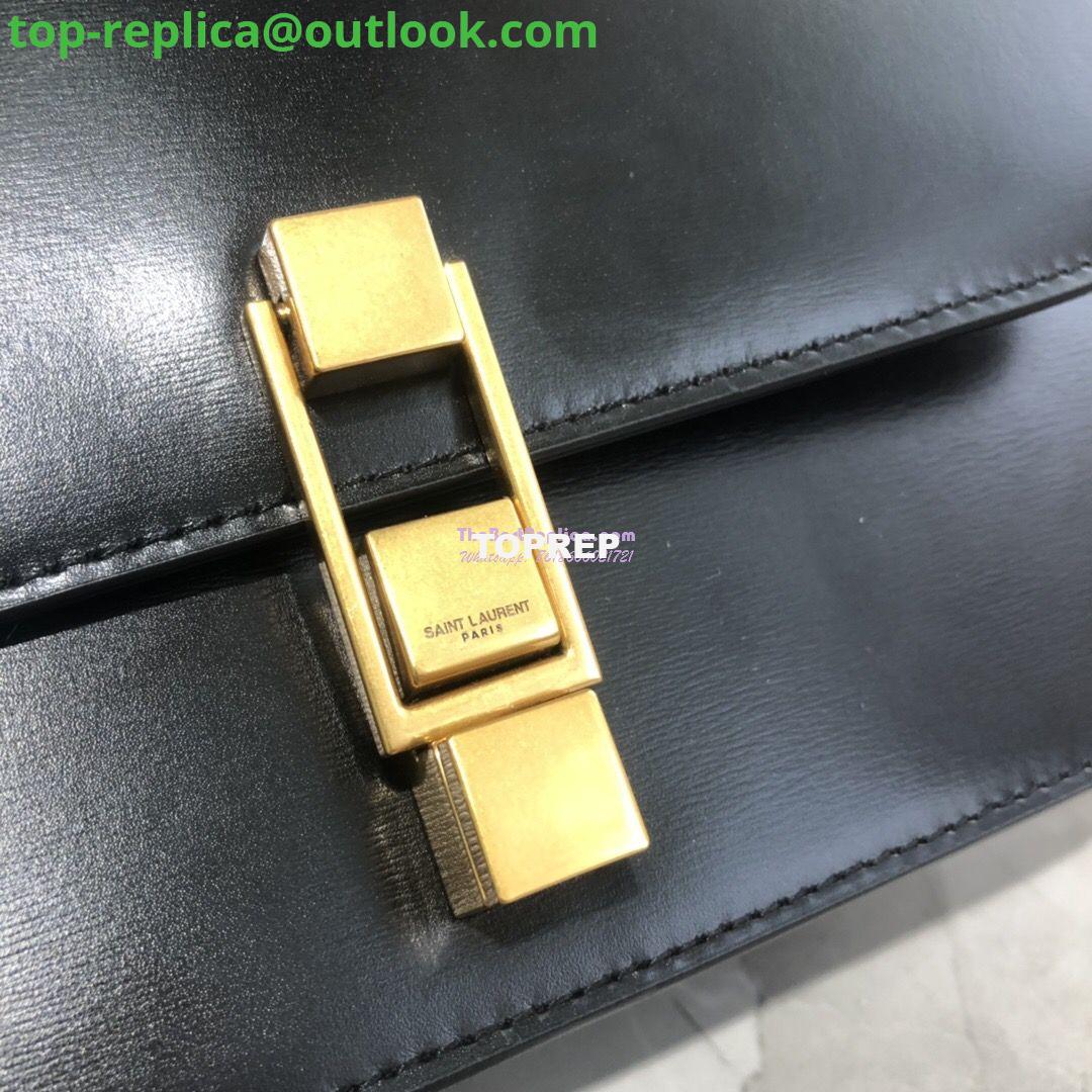 Replica Yves Saint Laurent YSL Carre Satchel In Smooth Leather 585060 Black 3 Replica Yves Saint Laurent YSL Carre Satchel In Smooth Leather 585060 Black 3