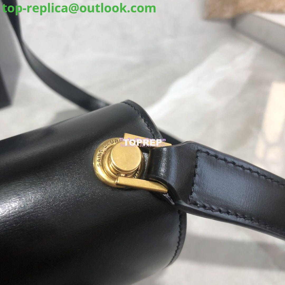 Replica Yves Saint Laurent YSL Carre Satchel In Smooth Leather 585060 Black 4 Replica Yves Saint Laurent YSL Carre Satchel In Smooth Leather 585060 Black 4