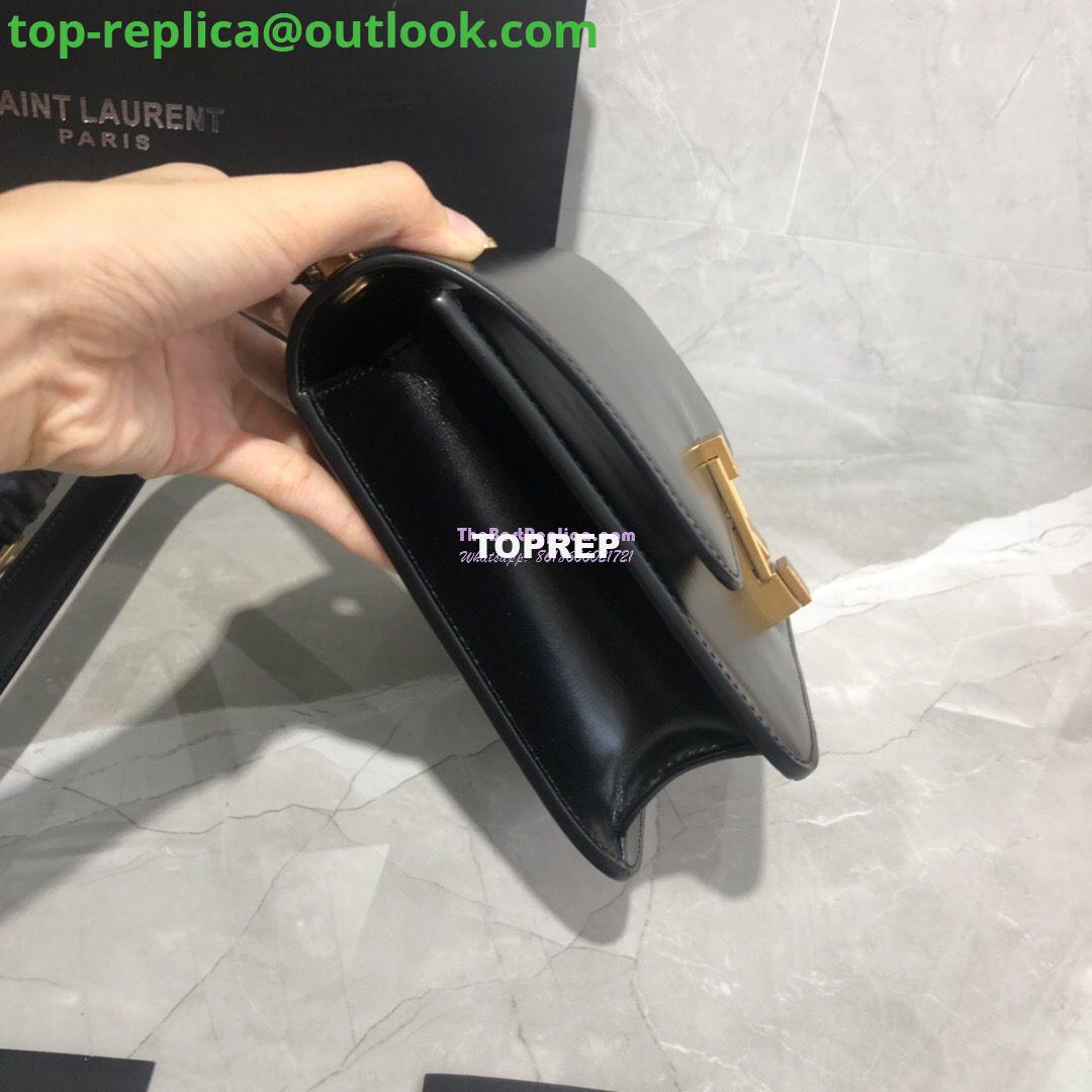 Replica Yves Saint Laurent YSL Carre Satchel In Smooth Leather 585060 Black 5 Replica Yves Saint Laurent YSL Carre Satchel In Smooth Leather 585060 Black 5