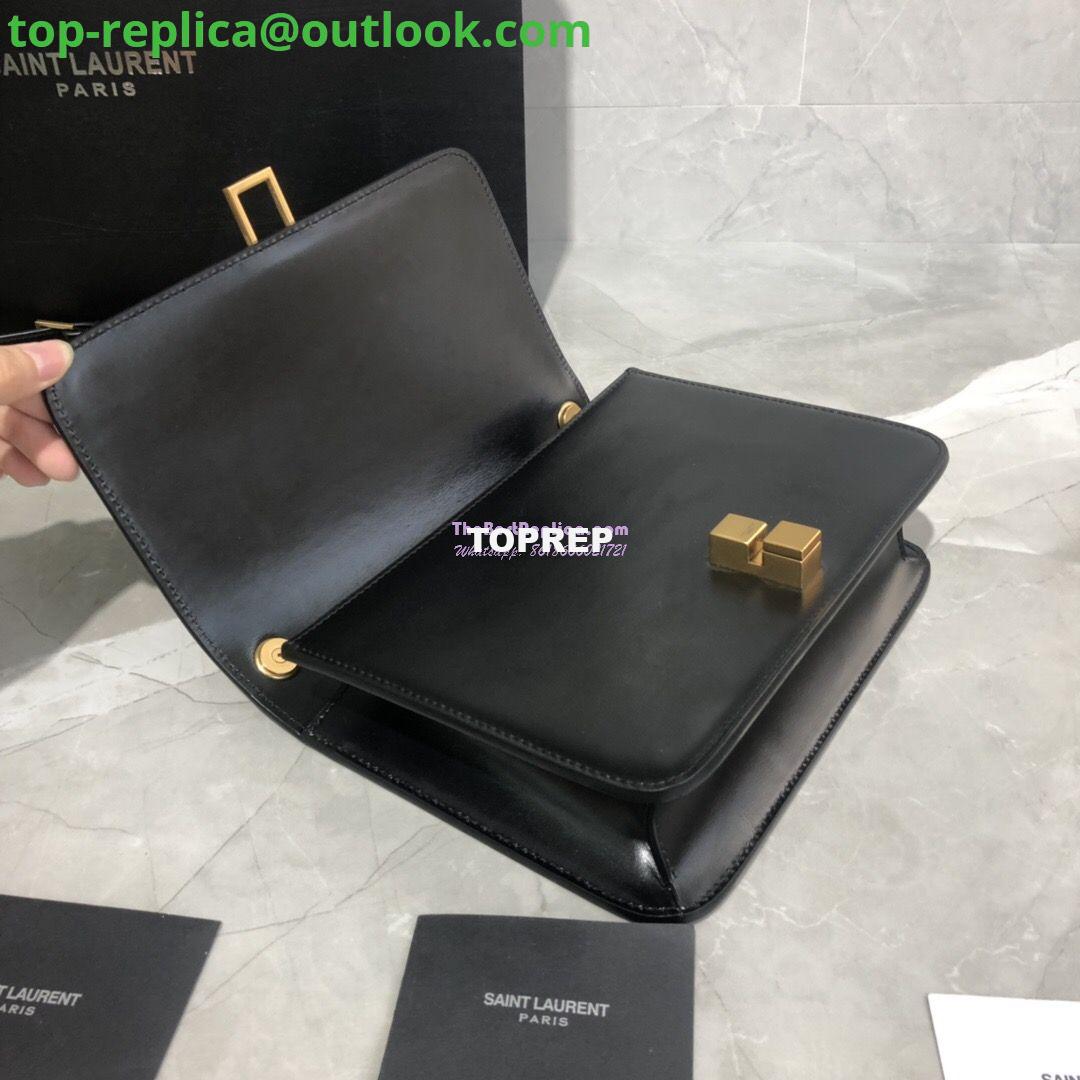 Replica Yves Saint Laurent YSL Carre Satchel In Smooth Leather 585060 Black 7 Replica Yves Saint Laurent YSL Carre Satchel In Smooth Leather 585060 Black 7