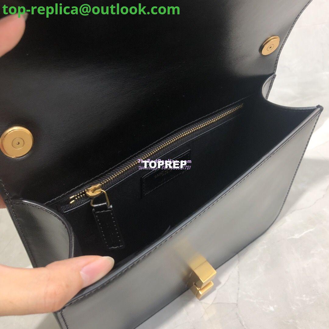 Replica Yves Saint Laurent YSL Carre Satchel In Smooth Leather 585060 Black 8 Replica Yves Saint Laurent YSL Carre Satchel In Smooth Leather 585060 Black 8