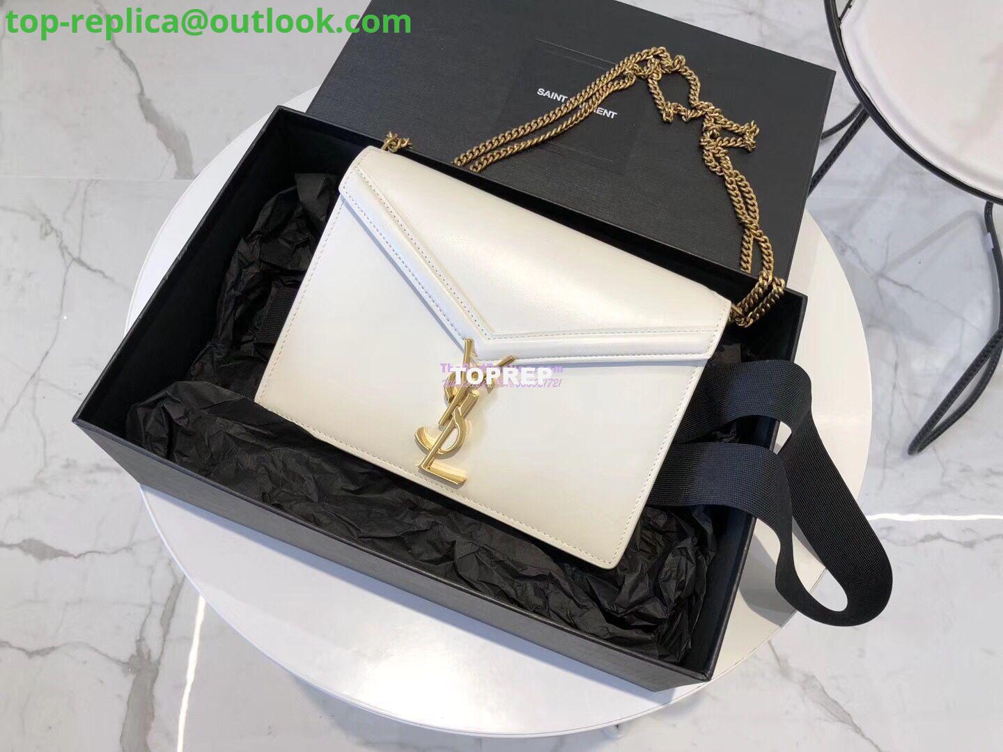 Replica YSL Saint Laurent Cassandra Monogram Clasp Bag In Smooth Leather White 2 Replica YSL Saint Laurent Cassandra Monogram Clasp Bag In Smooth Leather White 2
