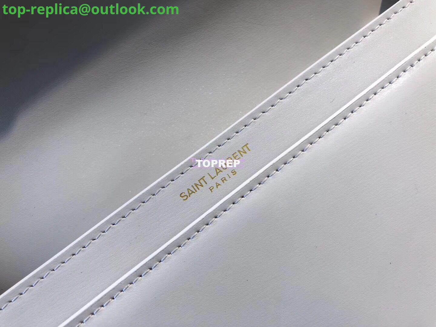 Replica YSL Saint Laurent Cassandra Monogram Clasp Bag In Smooth Leather White 8 Replica YSL Saint Laurent Cassandra Monogram Clasp Bag In Smooth Leather White 8