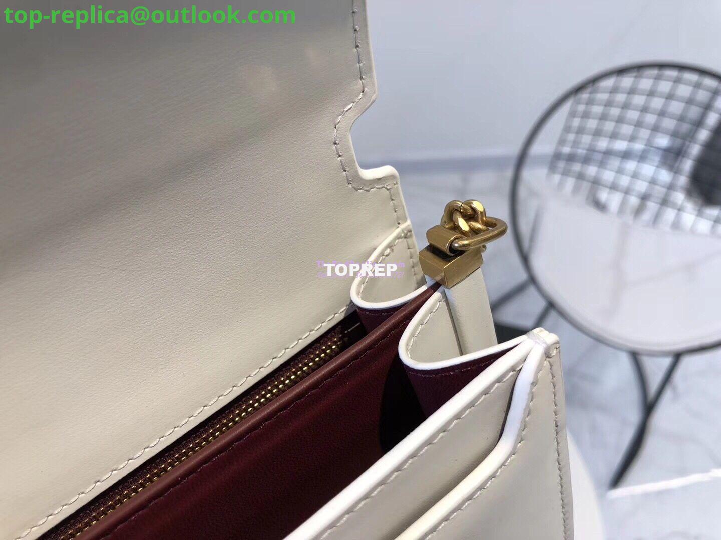 Replica YSL Saint Laurent Cassandra Monogram Clasp Bag In Smooth Leather White 9 Replica YSL Saint Laurent Cassandra Monogram Clasp Bag In Smooth Leather White 9