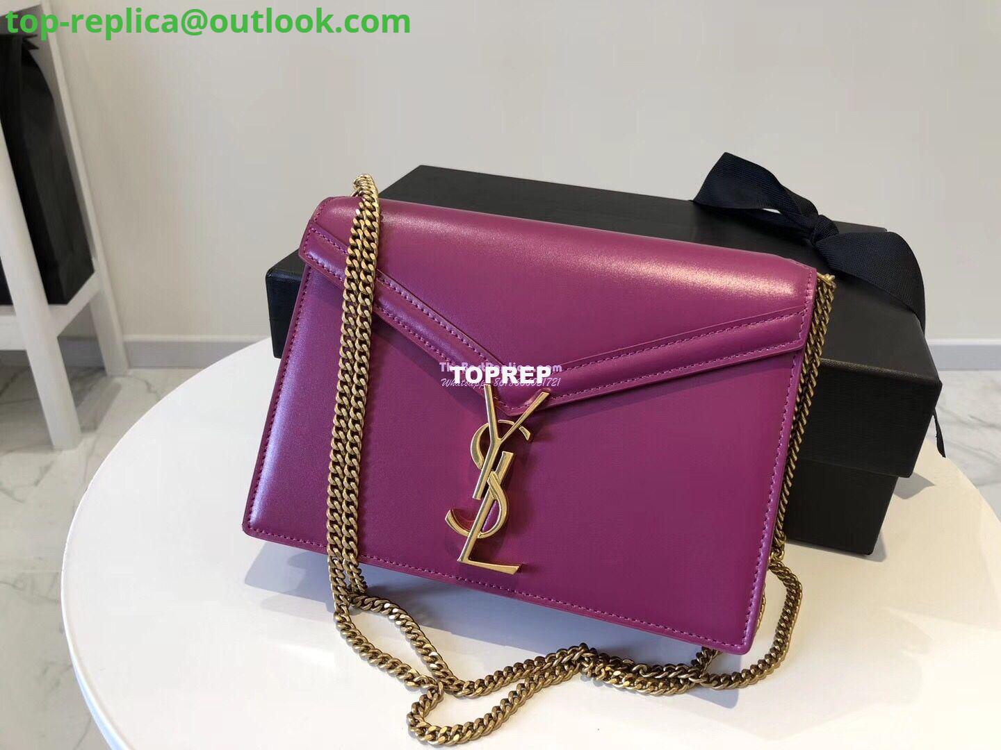Replica YSL Saint Laurent Cassandra Monogram Clasp Bag In Smooth Leather Purple Replica YSL Saint Laurent Cassandra Monogram Clasp Bag In Smooth Leather Purple