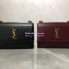 Replica YSL Saint Laurent Sunset Medium In Smooth Leather 442906 Dark Legion Red Gold Hardware 12