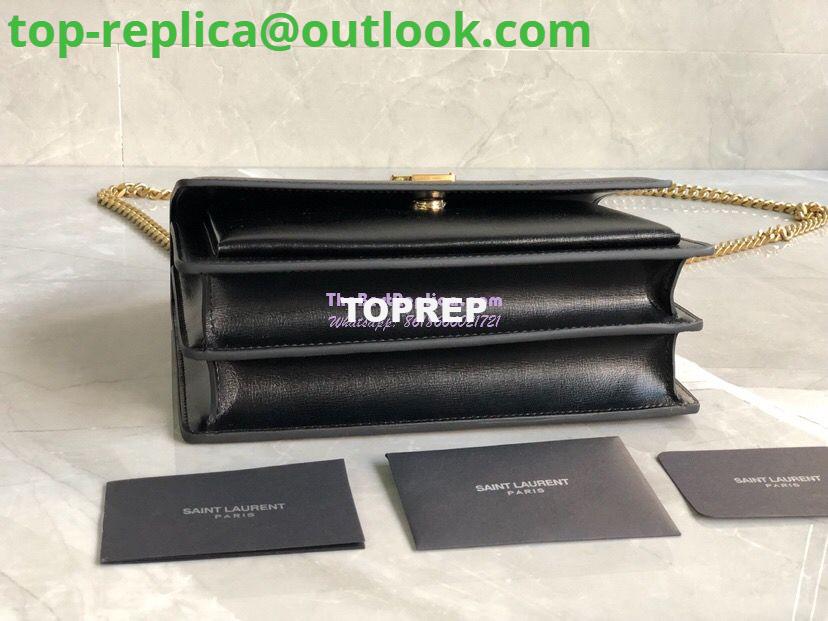 Replica YSL Saint Laurent Sunset Medium In Smooth Leather 442906 Black Gold Hardware 7 Replica YSL Saint Laurent Sunset Medium In Smooth Leather 442906 Black Gold Hardware 7