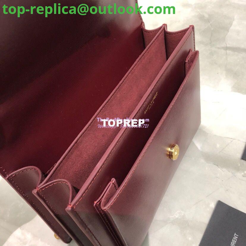 Replica YSL Saint Laurent Sunset Medium In Smooth Leather 442906 Dark Legion Red Gold Hardware 7 Replica YSL Saint Laurent Sunset Medium In Smooth Leather 442906 Dark Legion Red Gold Hardware 7