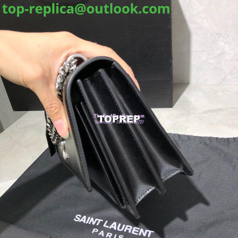 Replica YSL Saint Laurent Sunset Medium In Smooth Leather 442906 Black Silver Hardware 3 Replica YSL Saint Laurent Sunset Medium In Smooth Leather 442906 Black Silver Hardware 3