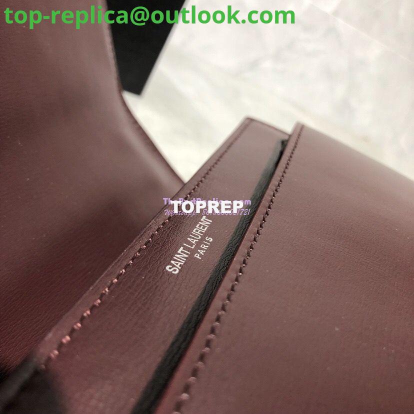 Replica YSL Saint Laurent Sunset Medium In Smooth Leather 442906 Dark Red Silver Hardware 7 Replica YSL Saint Laurent Sunset Medium In Smooth Leather 442906 Dark Red Silver Hardware 7