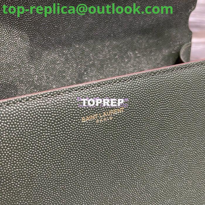 Replica YSL Saint Laurent Cassandra Top Handle Medium Bag In Grain De Poudre Leather Green 9 Replica YSL Saint Laurent Cassandra Top Handle Medium Bag In Grain De Poudre Leather Green 9