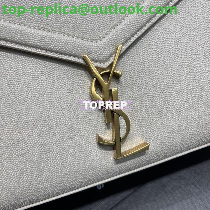 Replica YSL Saint Laurent Cassandra Top Handle Medium Bag In Grain De Poudre Leather Blanc 3 Replica YSL Saint Laurent Cassandra Top Handle Medium Bag In Grain De Poudre Leather Blanc 3