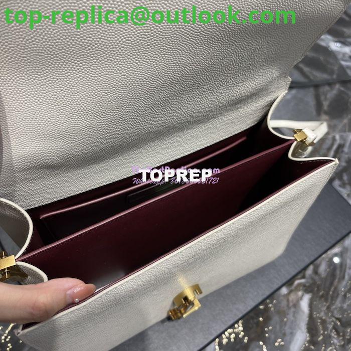 Replica YSL Saint Laurent Cassandra Top Handle Medium Bag In Grain De Poudre Leather Blanc 7 Replica YSL Saint Laurent Cassandra Top Handle Medium Bag In Grain De Poudre Leather Blanc 7