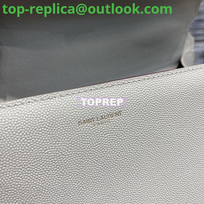 Replica YSL Saint Laurent Cassandra Top Handle Medium Bag In Grain De Poudre Leather Blanc 9 Replica YSL Saint Laurent Cassandra Top Handle Medium Bag In Grain De Poudre Leather Blanc 9