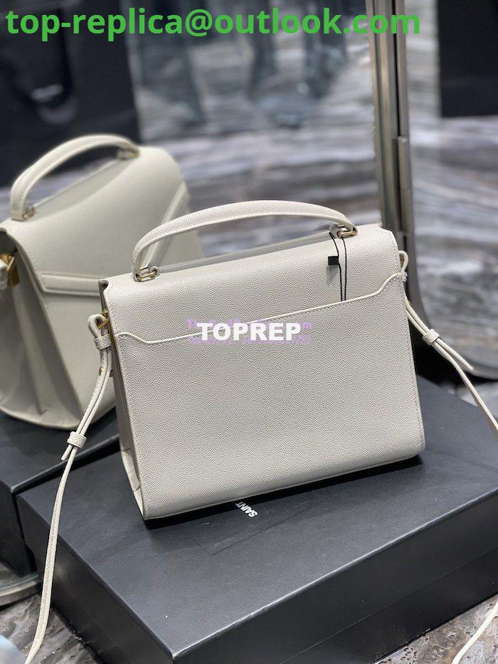 Replica YSL Saint Laurent Cassandra Top Handle Medium Bag In Grain De Poudre Leather Blanc 10 Replica YSL Saint Laurent Cassandra Top Handle Medium Bag In Grain De Poudre Leather Blanc 10