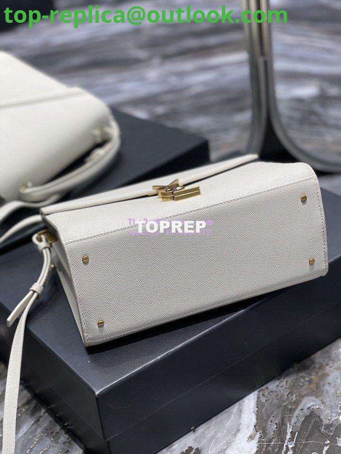 Replica YSL Saint Laurent Cassandra Top Handle Medium Bag In Grain De Poudre Leather Blanc 11 Replica YSL Saint Laurent Cassandra Top Handle Medium Bag In Grain De Poudre Leather Blanc 11