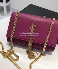 Replica YSL Saint Laurent Kate Bag With Tassel In Grain De Poudre Leather 354119 Light Grape