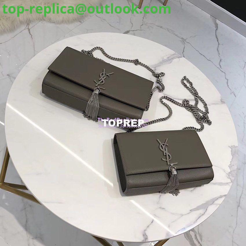 Replica YSL Saint Laurent Kate Bag With Tassel In Grain De Poudre Leather 354119 Grey 8 Replica YSL Saint Laurent Kate Bag With Tassel In Grain De Poudre Leather 354119 Grey 8