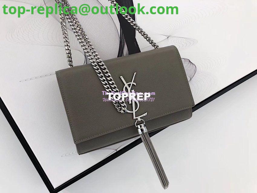 Replica YSL Saint Laurent Kate Bag With Tassel In Grain De Poudre Leather 354119 Grey 9 Replica YSL Saint Laurent Kate Bag With Tassel In Grain De Poudre Leather 354119 Grey 9