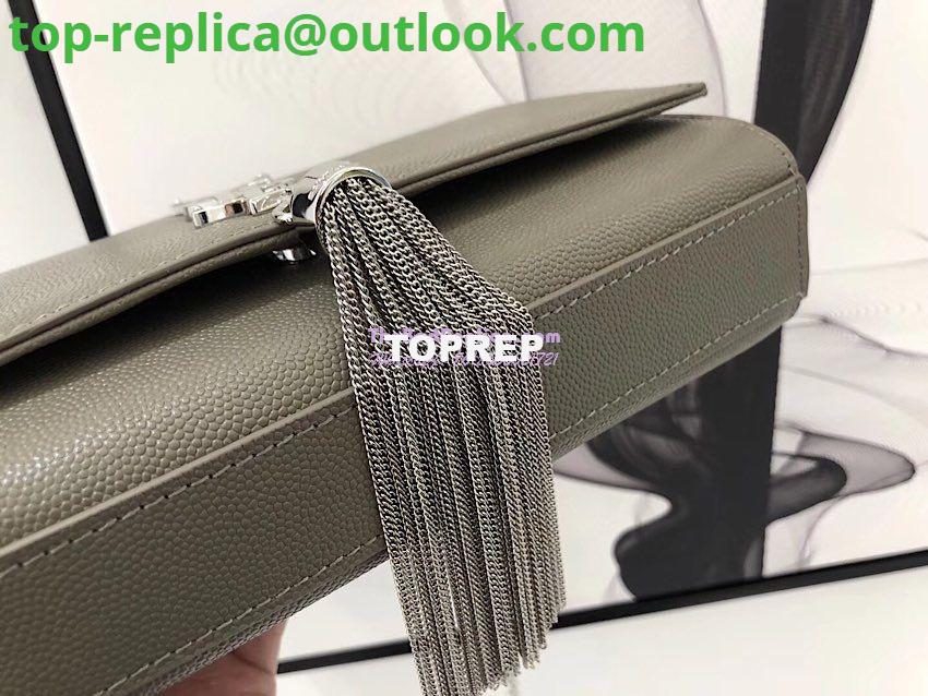Replica YSL Saint Laurent Kate Bag With Tassel In Grain De Poudre Leather 354119 Grey 12 Replica YSL Saint Laurent Kate Bag With Tassel In Grain De Poudre Leather 354119 Grey 12