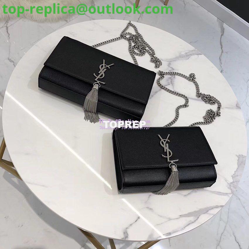 Replica YSL Saint Laurent Kate Bag With Tassel In Grain De Poudre Leather 354119 Black Silver Hardware 7 Replica YSL Saint Laurent Kate Bag With Tassel In Grain De Poudre Leather 354119 Black Silver Hardware 7