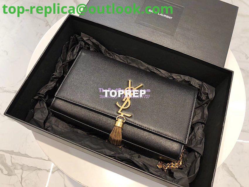 Replica YSL Saint Laurent Kate Bag With Tassel In Grain De Poudre Leather 354119 Black Replica YSL Saint Laurent Kate Bag With Tassel In Grain De Poudre Leather 354119 Black