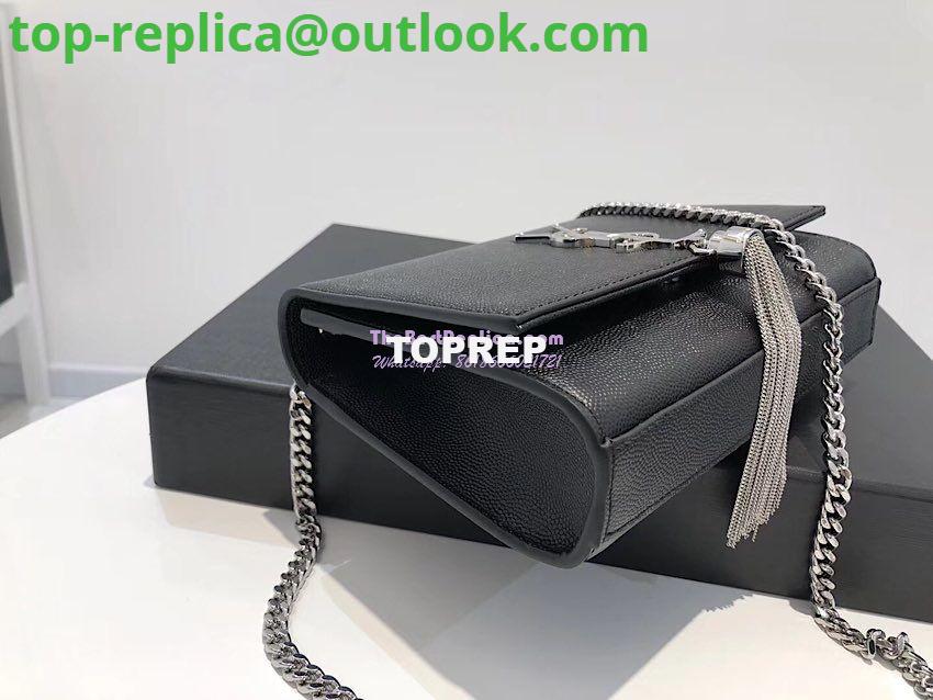 Replica YSL Saint Laurent Kate Bag With Tassel In Grain De Poudre Leather 354119 Black Silver Hardware 13 Replica YSL Saint Laurent Kate Bag With Tassel In Grain De Poudre Leather 354119 Black Silver Hardware 13