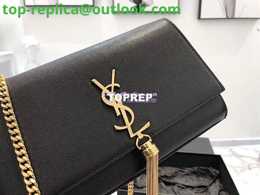 Replica YSL Saint Laurent Kate Bag With Tassel In Grain De Poudre Leather 354119 Black 4 Replica YSL Saint Laurent Kate Bag With Tassel In Grain De Poudre Leather 354119 Black 4