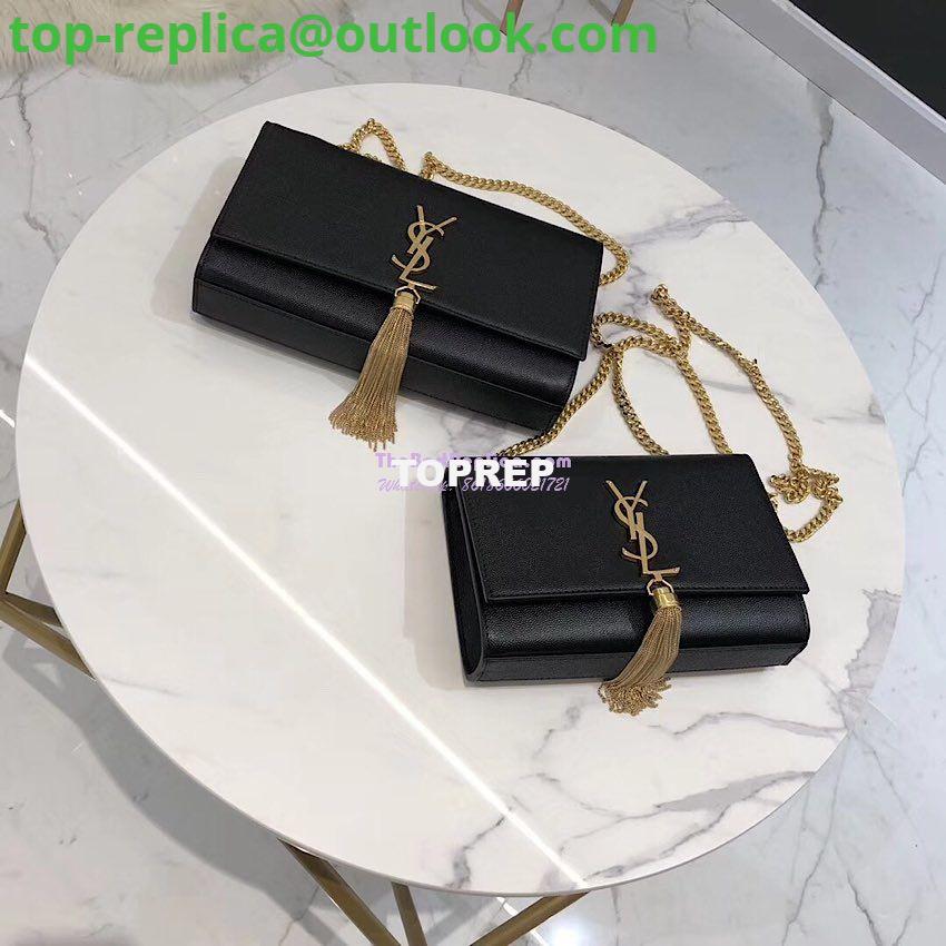 Replica YSL Saint Laurent Kate Bag With Tassel In Grain De Poudre Leather 354119 Black 9 Replica YSL Saint Laurent Kate Bag With Tassel In Grain De Poudre Leather 354119 Black 9