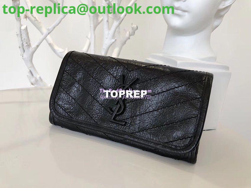 Replica YSL Saint Laurent Niki Large Wallet In Crinkled Vintage Leather 2 Replica YSL Saint Laurent Niki Large Wallet In Crinkled Vintage Leather 2