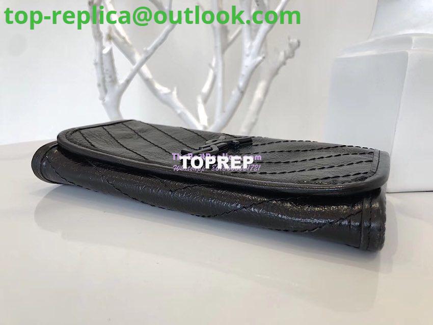 Replica YSL Saint Laurent Niki Large Wallet In Crinkled Vintage Leather 4 Replica YSL Saint Laurent Niki Large Wallet In Crinkled Vintage Leather 4