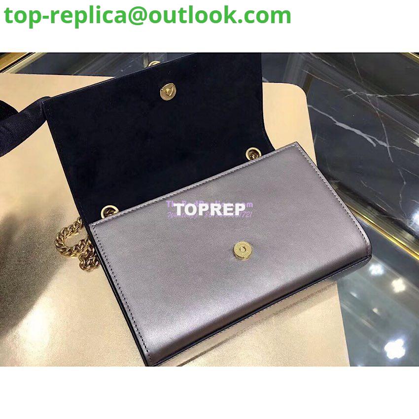 Replica YSL Saint Laurent Kate Chain Wallet With Tassel In Laminated Leather 452159 Brown Metallic 4 Replica YSL Saint Laurent Kate Chain Wallet With Tassel In Laminated Leather 452159 Brown Metallic 4