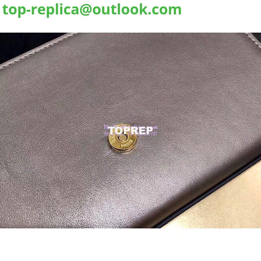 Replica YSL Saint Laurent Kate Chain Wallet With Tassel In Laminated Leather 452159 Brown Metallic 5 Replica YSL Saint Laurent Kate Chain Wallet With Tassel In Laminated Leather 452159 Brown Metallic 5