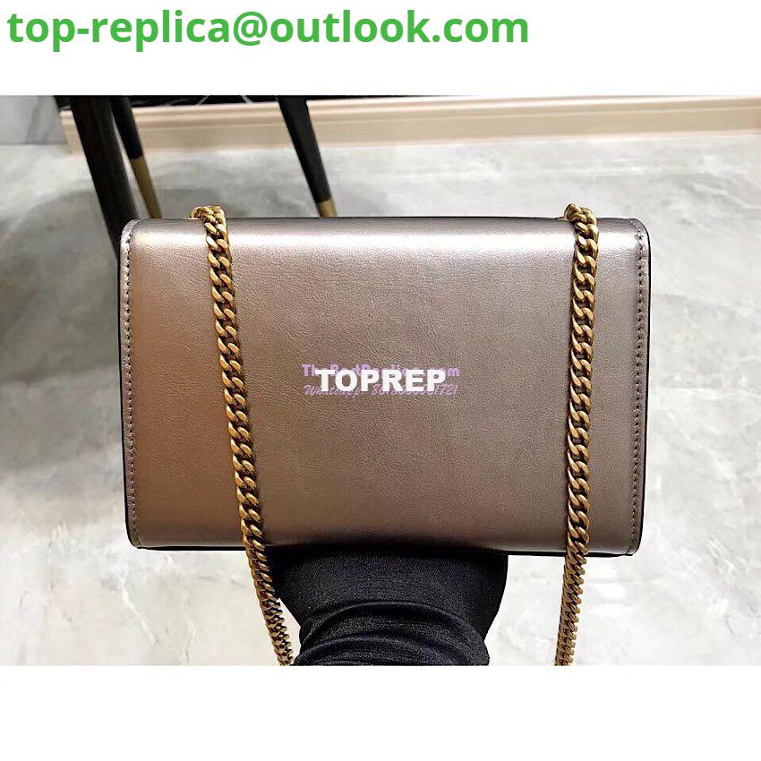 Replica YSL Saint Laurent Kate Chain Wallet With Tassel In Laminated Leather 452159 Brown Metallic 10 Replica YSL Saint Laurent Kate Chain Wallet With Tassel In Laminated Leather 452159 Brown Metallic 10