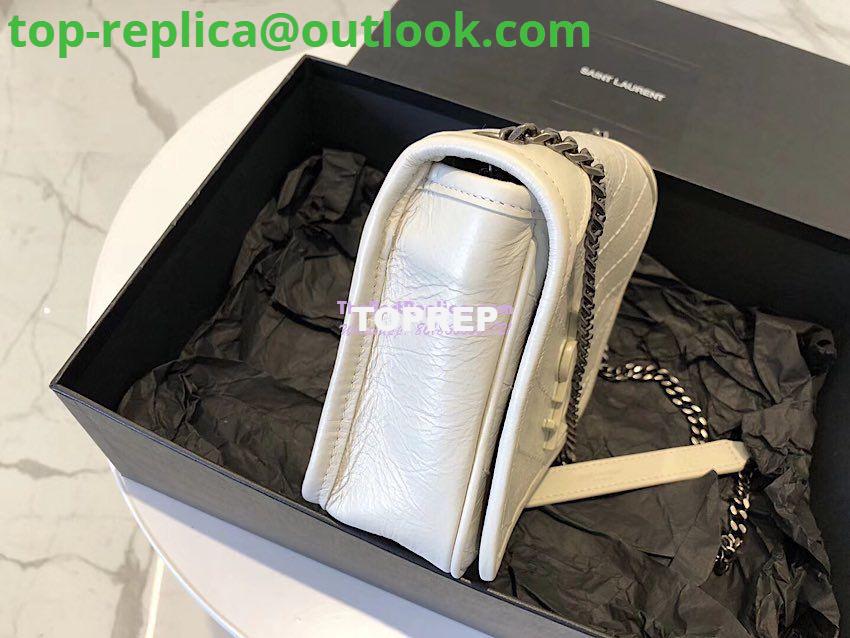 Replica YSL Saint Laurent Niki Chain Wallet In Crinkled Vintage Leather 583103 Blanc 4 Replica YSL Saint Laurent Niki Chain Wallet In Crinkled Vintage Leather 583103 Blanc 4