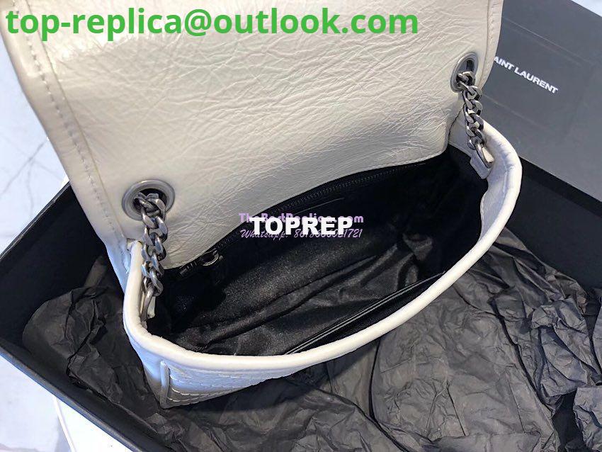 Replica YSL Saint Laurent Niki Chain Wallet In Crinkled Vintage Leather 583103 Blanc 6 Replica YSL Saint Laurent Niki Chain Wallet In Crinkled Vintage Leather 583103 Blanc 6