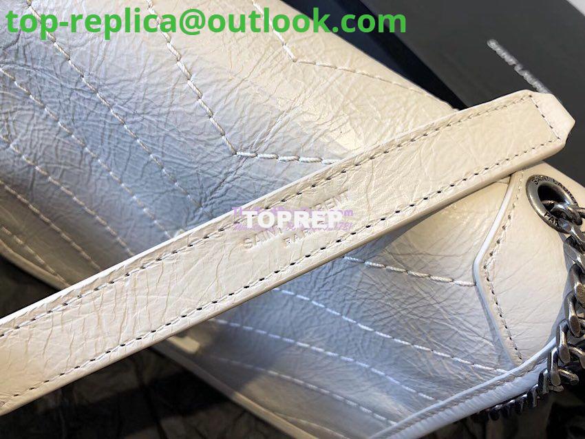Replica YSL Saint Laurent Niki Chain Wallet In Crinkled Vintage Leather 583103 Blanc 7 Replica YSL Saint Laurent Niki Chain Wallet In Crinkled Vintage Leather 583103 Blanc 7
