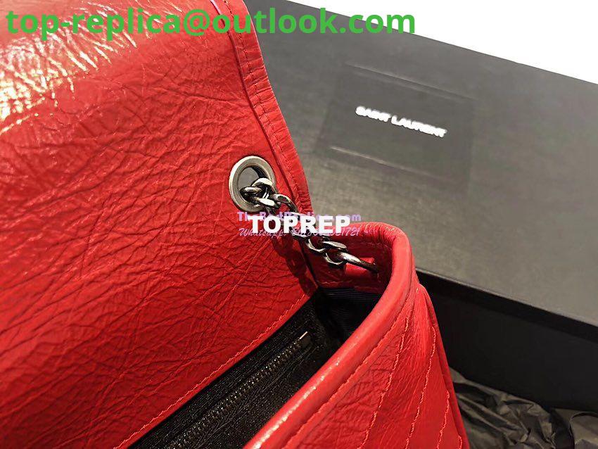 Replica YSL Saint Laurent Niki Chain Wallet In Crinkled Vintage Leather 583103 Red 9 Replica YSL Saint Laurent Niki Chain Wallet In Crinkled Vintage Leather 583103 Red 9