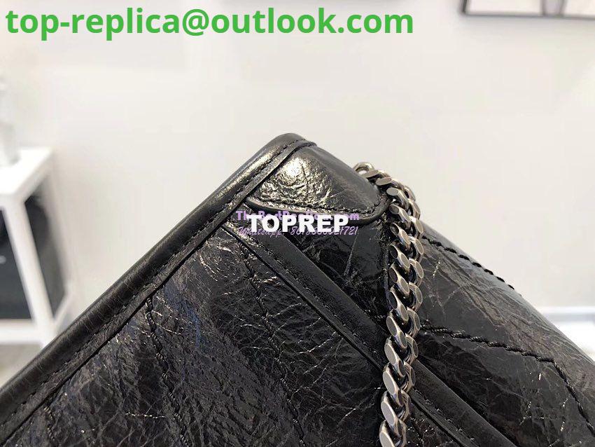 Replica YSL Saint Laurent Niki Chain Wallet In Crinkled Vintage Leather 583103 Black 9 Replica YSL Saint Laurent Niki Chain Wallet In Crinkled Vintage Leather 583103 Black 9