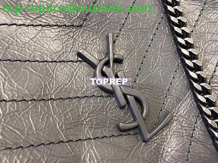 Replica Saint Laurent YSL Niki Medium Shopping Bag In Crinkled Vintage Leather 577999 Storm 5 Replica Saint Laurent YSL Niki Medium Shopping Bag In Crinkled Vintage Leather 577999 Storm 5
