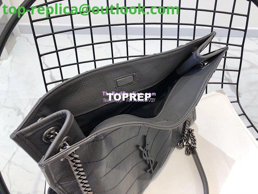 Replica Saint Laurent YSL Niki Medium Shopping Bag In Crinkled Vintage Leather 577999 Storm 7 Replica Saint Laurent YSL Niki Medium Shopping Bag In Crinkled Vintage Leather 577999 Storm 7