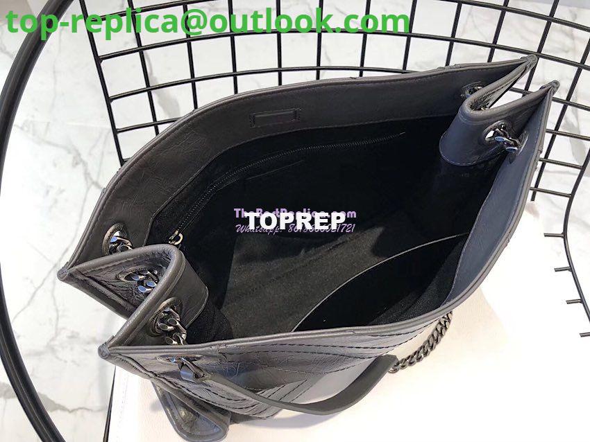 Replica Saint Laurent YSL Niki Medium Shopping Bag In Crinkled Vintage Leather 577999 Storm 8 Replica Saint Laurent YSL Niki Medium Shopping Bag In Crinkled Vintage Leather 577999 Storm 8